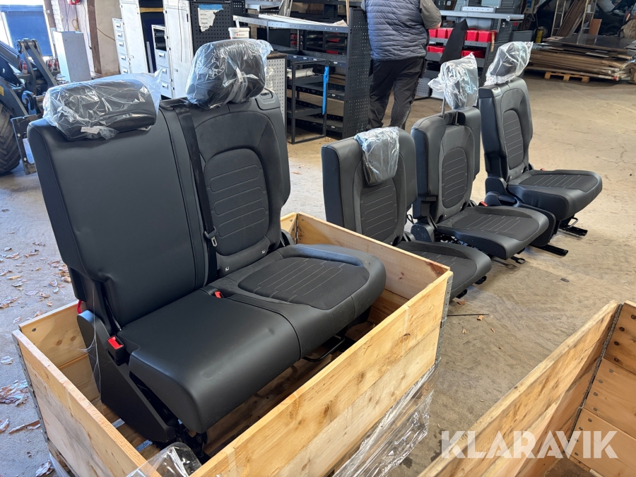 Bilsæder Volkswagen ID Buzz Long base komplet bagsæder 7 personer