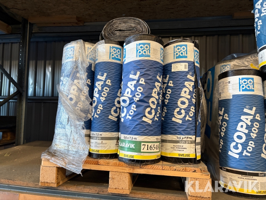 ICOPAL TOP 400 P tagpap – lys grå 21 stk. Icopal TOP 400 P