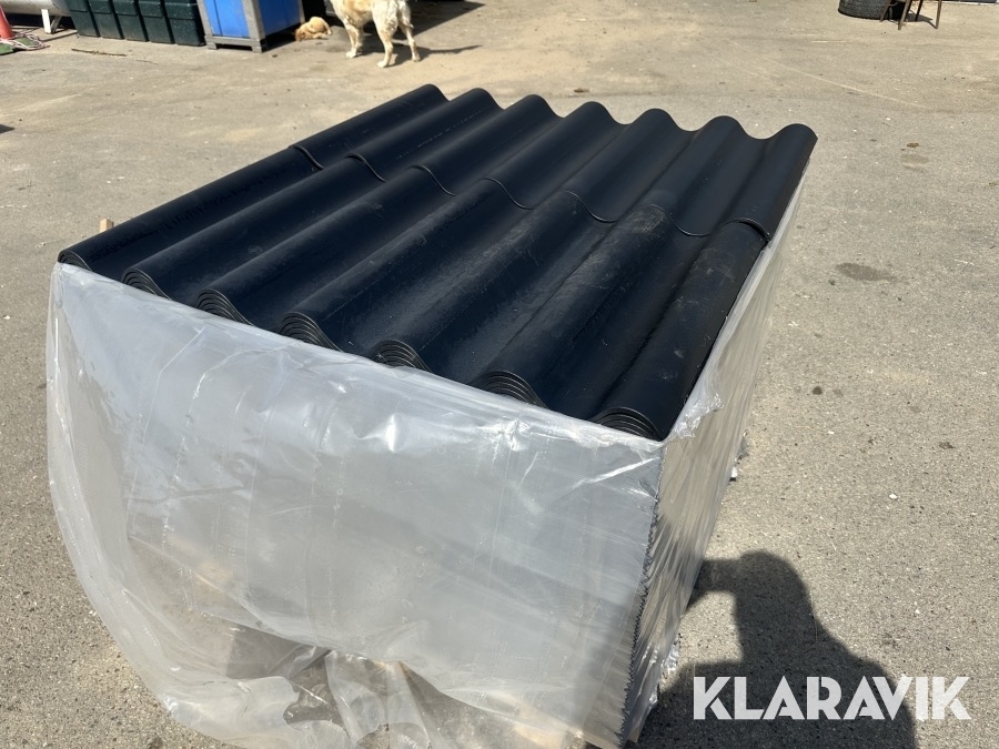 Bølgeplade Euronit 702 FK Sort - 150 styks