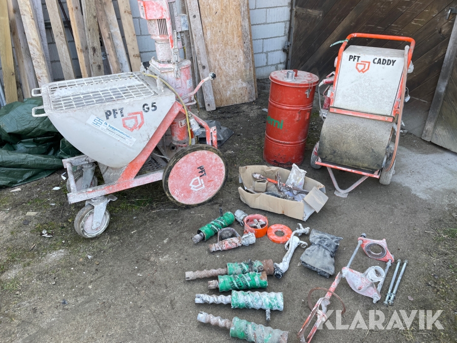 Beton PFT Caddy G5 super spartel sprøjte