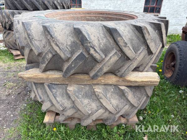 Tvillingehjul 16.9 R38 5 armet 2 styk