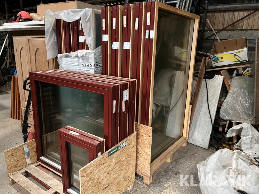 Vinduer og Terrassedøre Vindunor 3 lag glas 14 styk