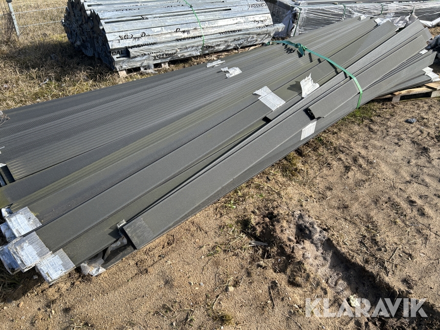 Komposit terrassebrædder Sort, 160 styk