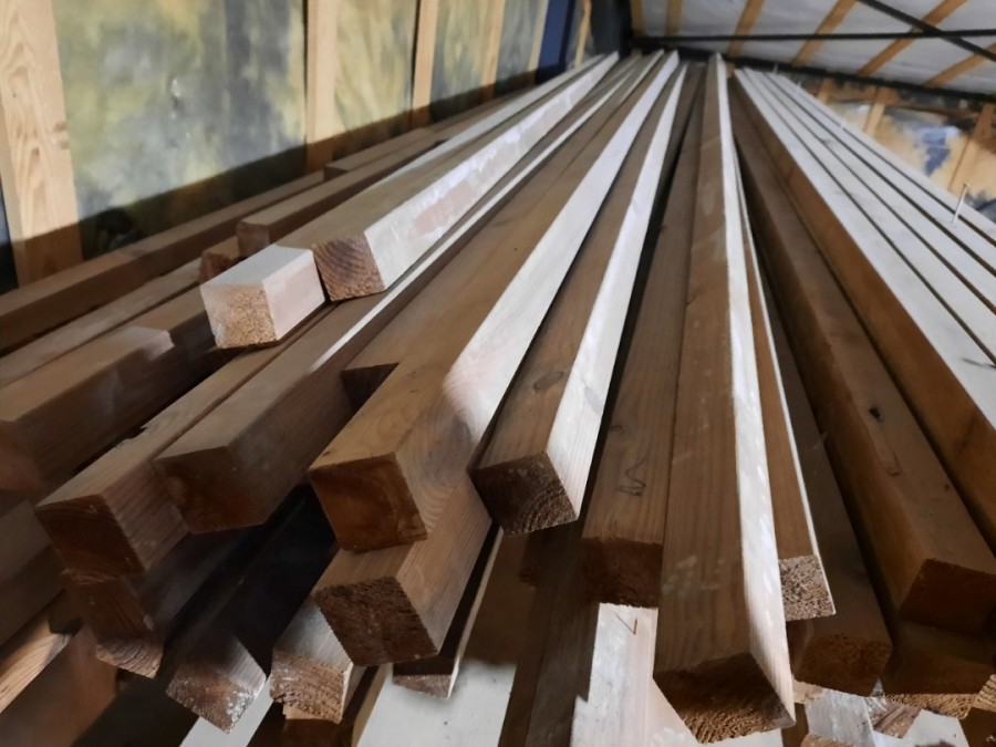 Varmebehandlet lægter 85-90 stk 360 x 42x42