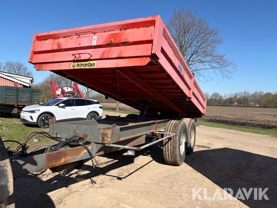 Tipvogn Kimadan LBC 120 BT med ekstra sider