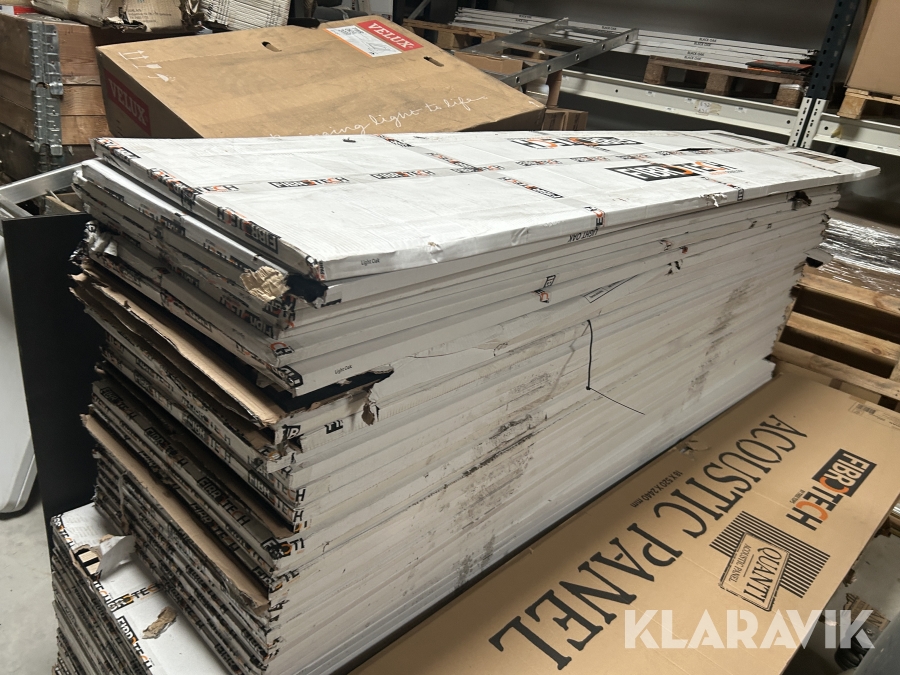 Akustikpaneler Fibrotech Light Oak, 46 Styk