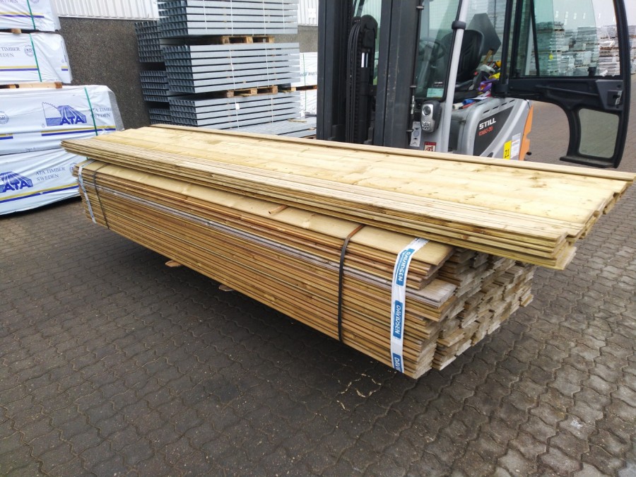 Trykimprægneret klink beklædning