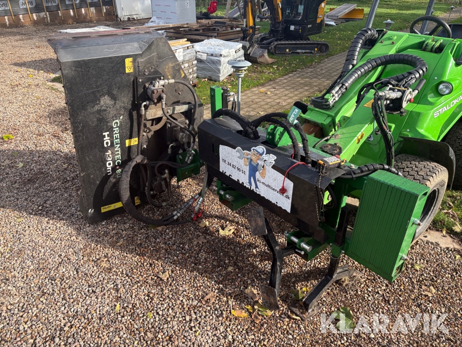 Rotorklipper Greentec HC 130 med fjernbetjening