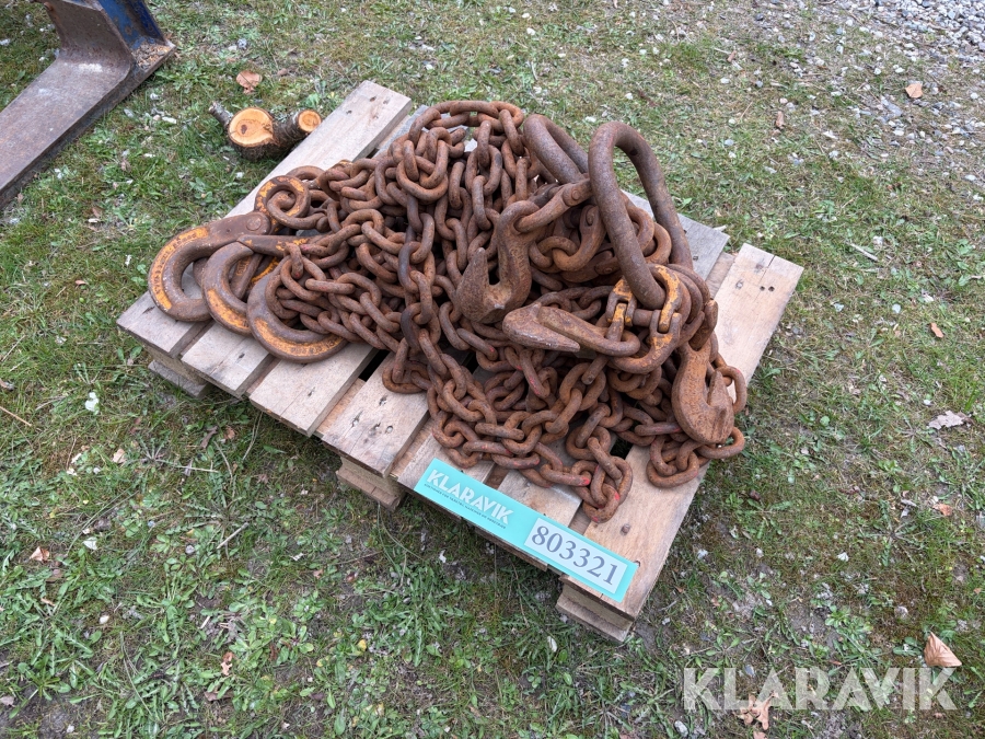 Løftekæde 5 ton 4,5 meter kraftig