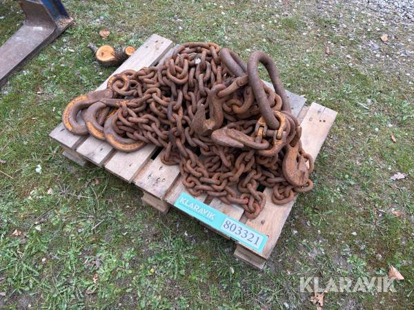 Løftekæde 5 ton 4,5 meter kraftig