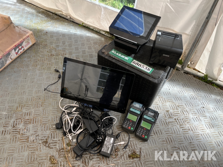 Salgsterminal, dankortterminal og bonprinter