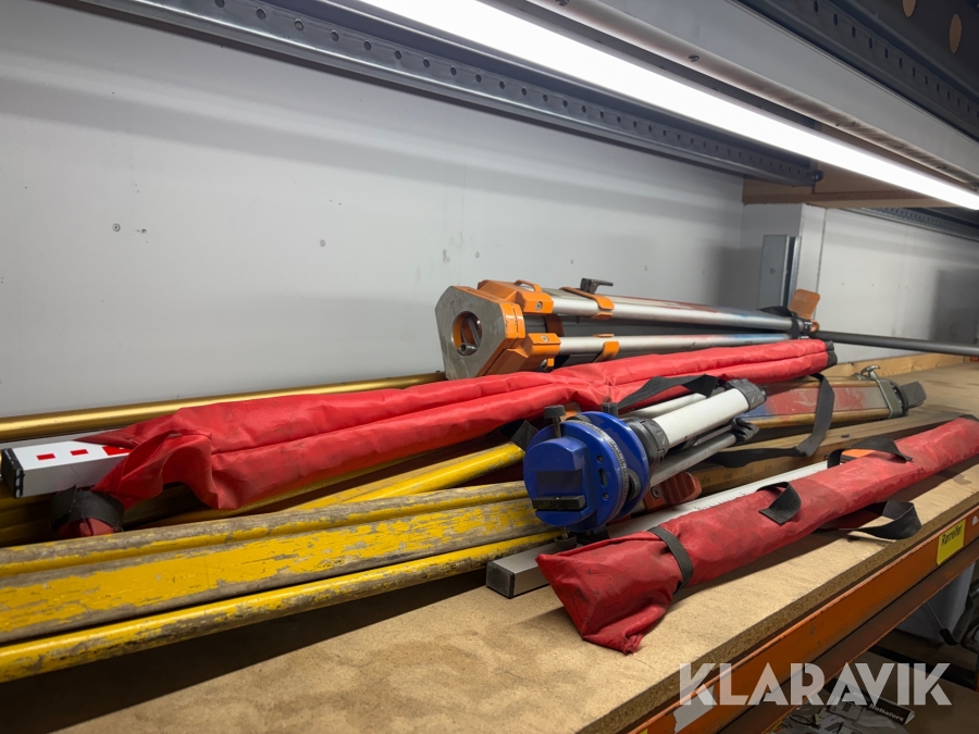 Diverse målepinde og treben - 8 dele i alt