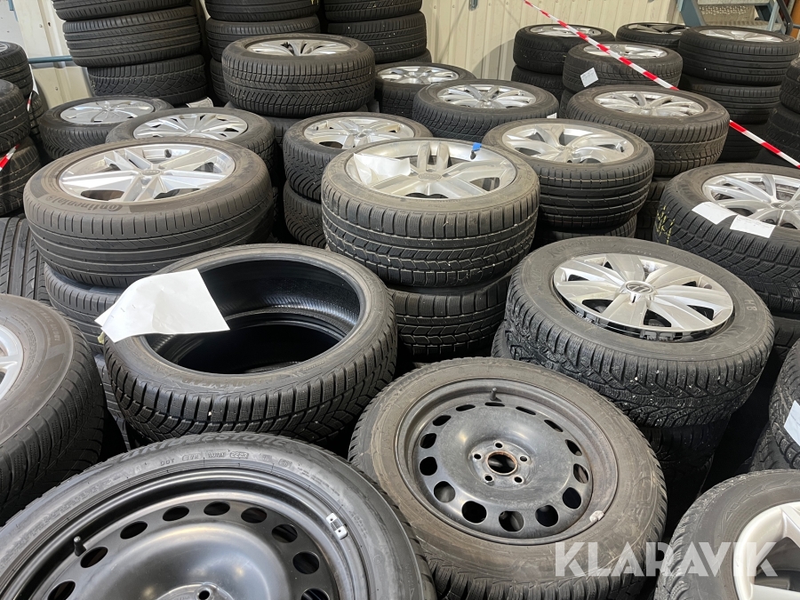 Komplethjul og dæk Audi/Volkswagen 25 sæt