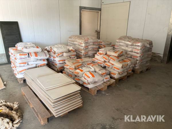Fermacell bikubegulv med granulat 88 plader og cirka 300 poser