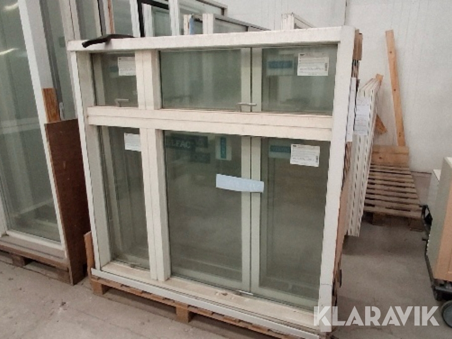 Vinduespartier Velfac 4 styk træ/alu