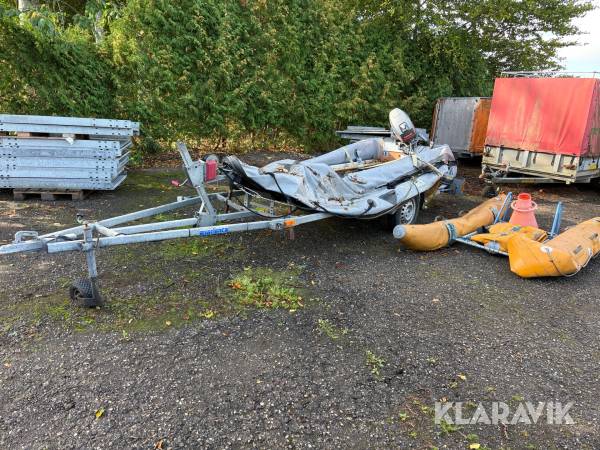 Gummibåd, trailer og motor Zodiac, Variant, Mariner