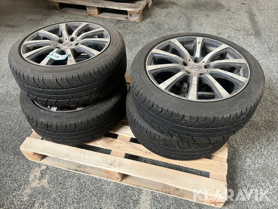 Alufælge m dæk 225/45 zR 18