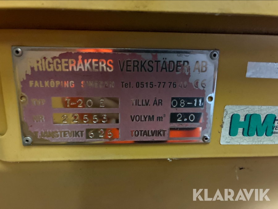 Saltspreder Friggeråkers Verkstäder AB T-20 E