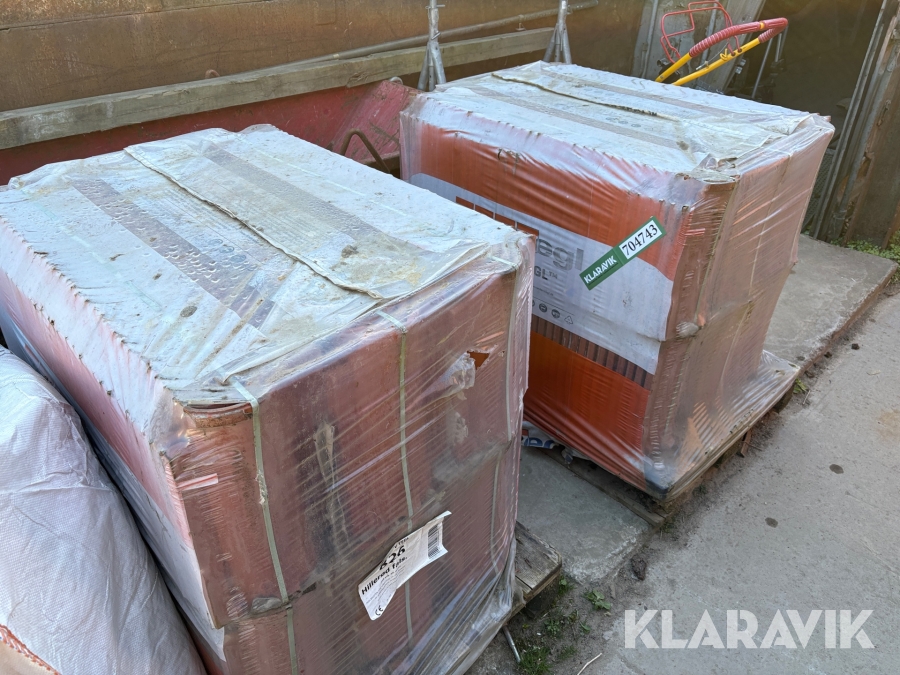 Tagsten Randers Tegl Hillerød fals vingetegl 210 styk 2 paller