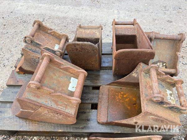 Skovle lot  6styk s30-150 fæste JST/Vibco