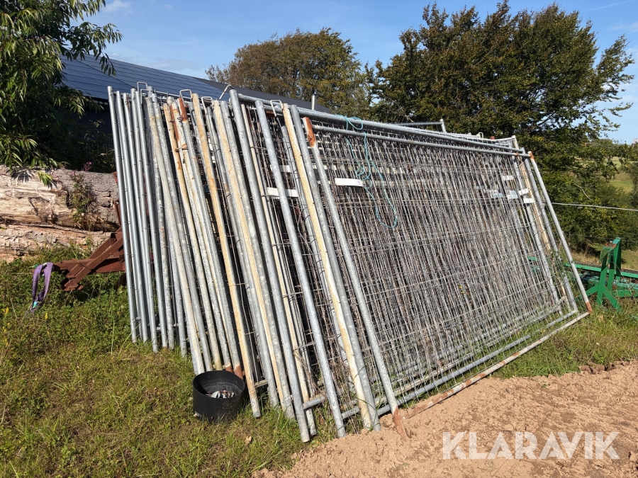Byggeplads hegn Blandet 3500 mm 46 styk