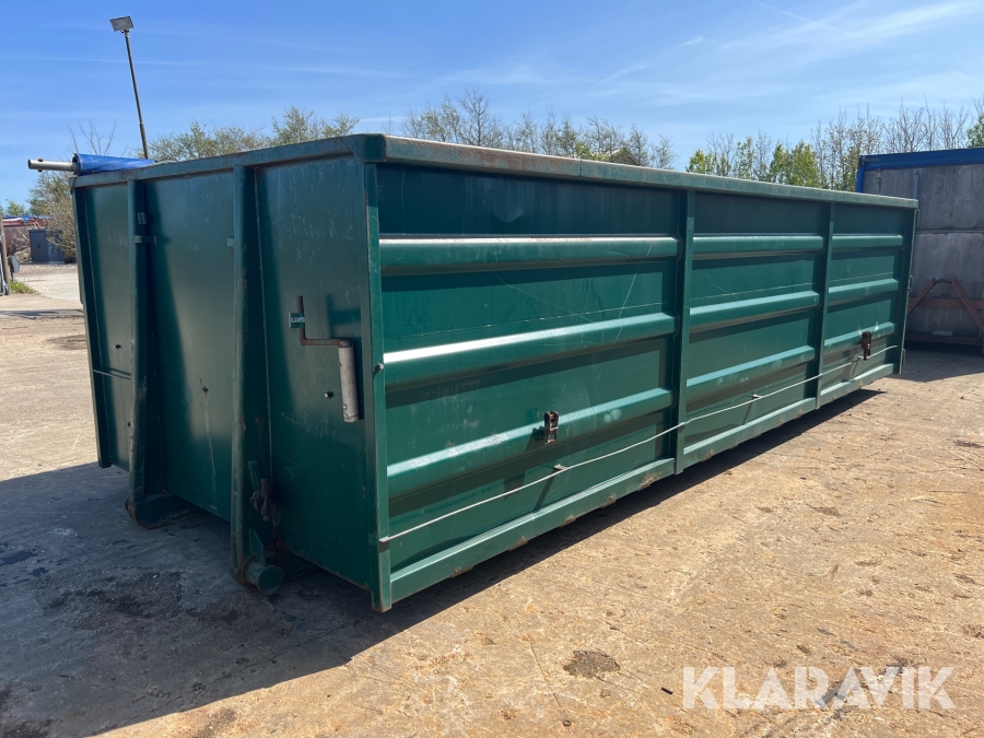 container med rullepresenning