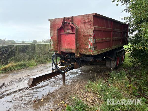 Wirehejsevogn inklusiv container