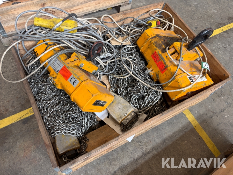 El-taljer Liftket 2000kg og 3200kg - 2 styk