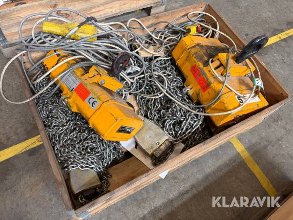 El-taljer Liftket 2000kg og 3200kg - 2 styk