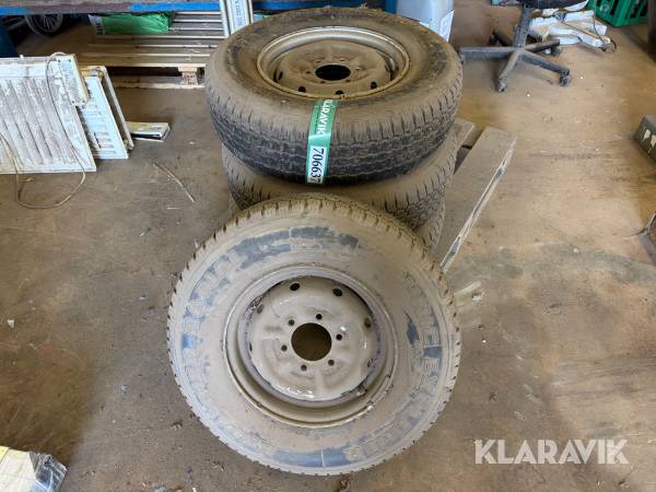 Dæk og fælge Technic Explorer Radial 215R15 - 6 huls - 4 styk