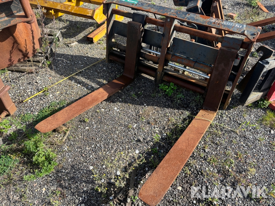 Pallegafler med Hydrema skifte Kragelund hydraulisk med gaffelflytning