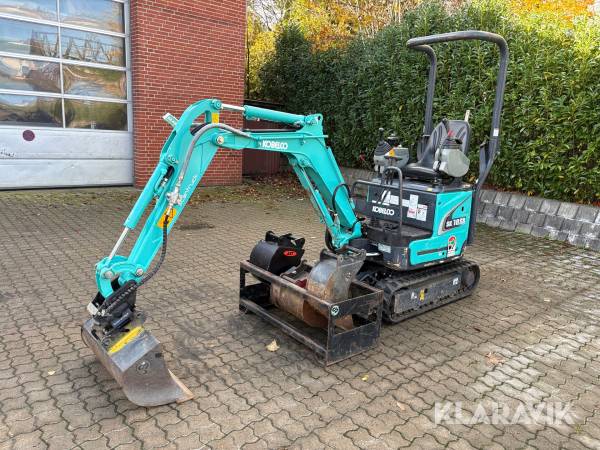 Minigraver m/redskabspakke Kobelco SK10SR-2E