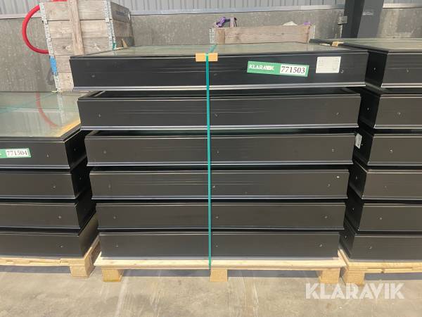 Ovenlys vinduer Unilite Planlys-glas 6 styk