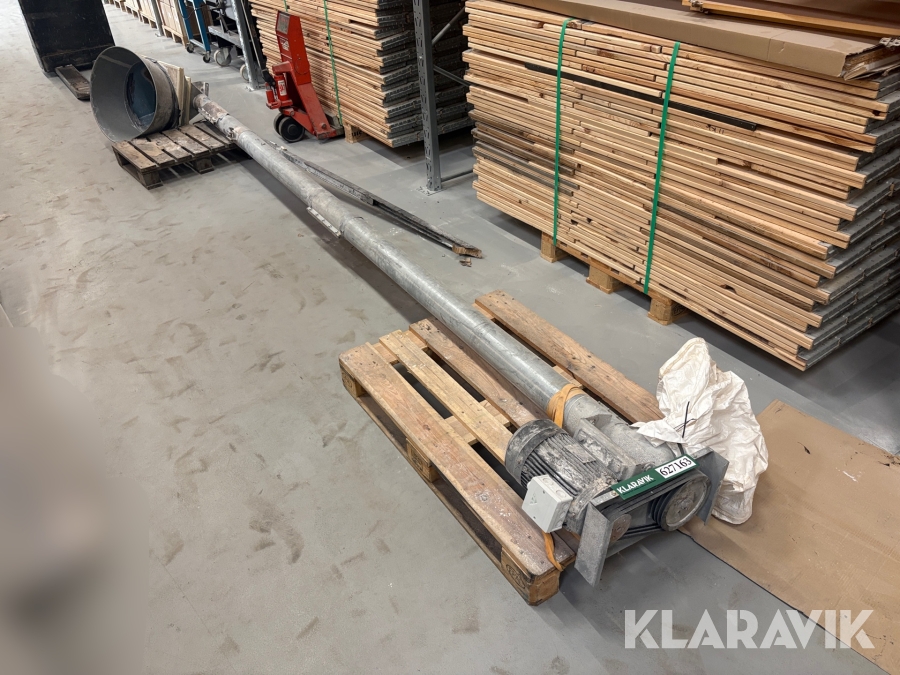 Snegl/snegletransportør med BUSCK elmotor 1,5 kW
