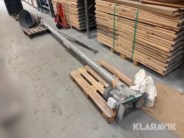 Snegl/snegletransportør med BUSCK elmotor 1,5 kW