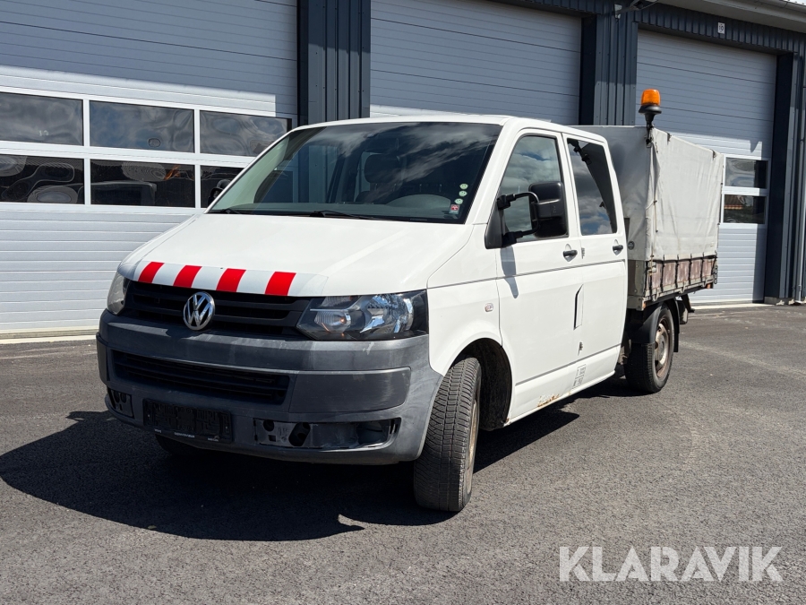 Mandskabsvogn med lad Volkswagen Transporter 2,0 TDI 4 motion
