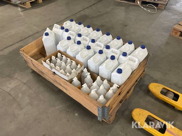 Håndsprit 27 styk og Clor 21 styk