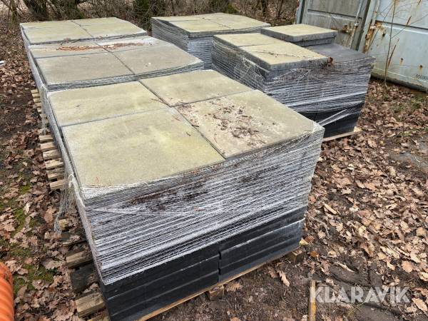 Betonfliser sort 50 x 50 70 m2