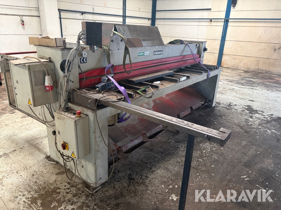 Pladesaks til metal Cidan guillotinesaks