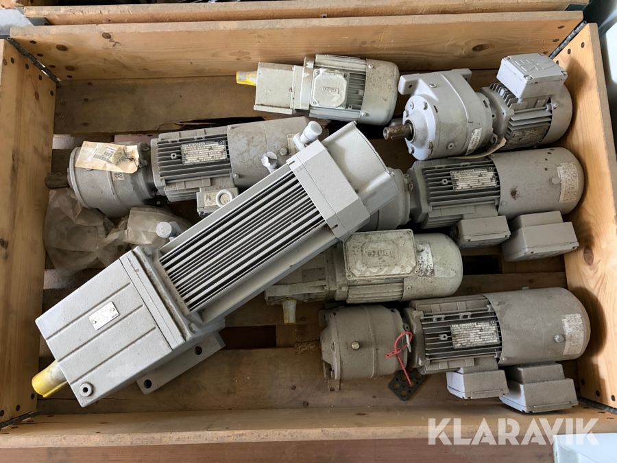 Lot - El-motorer og gear