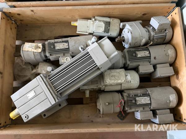 Lot - El-motorer og gear