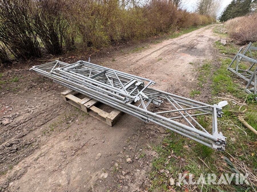 Stillads rækværk 10 styk