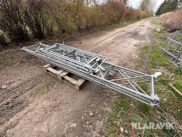 Stillads rækværk 10 styk