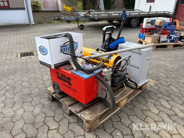 Tæpperenser - varmekilder - hækklipper - højtryksrenser blandet lot