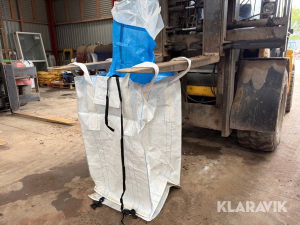 Bigbags Synthetic Polybulk med 4 stropper, fyldestuds og innerliner, 200 Styk