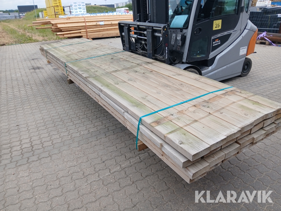 Reglar 47x150 mm trykimprægneret 134,4 meter
