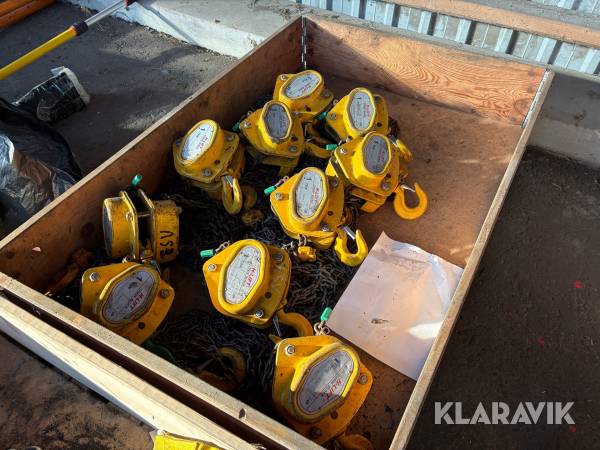 Krantaljer H-Lift Chain block 10 styk - 1T