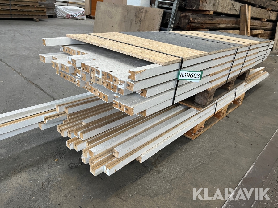 Strøer / stolper Krydsfiner Malet 120 styk