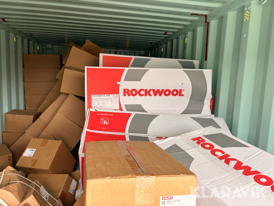 Montagematerialer Hilti Rockwool stort parti 