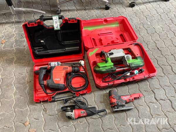 Håndværktøj Milwaukee/Hilti - 4 dele